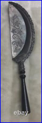 VTG Silver Plate 2 Piece Set Stamped W 09 With Handle Antique Plate