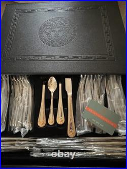 Versaille France Canteen of Cutlery Silver & Gold Plated. 87 Piece Vintage Set