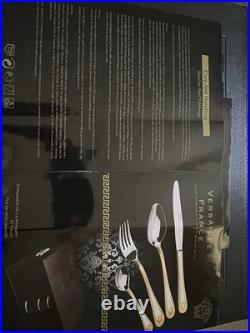 Versaille France Canteen of Cutlery Silver & Gold Plated. 87 Piece Vintage Set