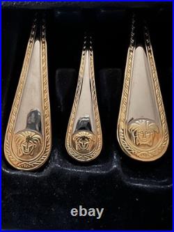 Versaille France Canteen of Cutlery Silver & Gold Plated. 87 Piece Vintage Set