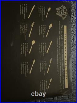 Versaille France Canteen of Cutlery Silver & Gold Plated. 87 Piece Vintage Set