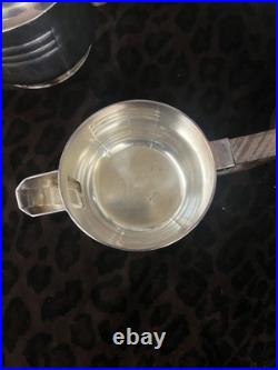 Very Beautiful Art Deco Silver Plated Service / The Cafe 5 Pieces