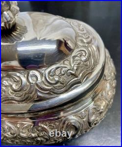 Victoria Sheffield Collection Silver Plate Three Pieces Serving Set Vintage