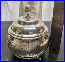 Victoria Sheffield Collection Silver Plate Three Pieces Serving Set Vintage