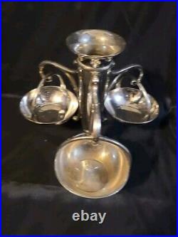 Victorian 4 Piece Silver Plate Epergne