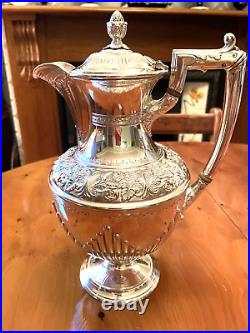 Victorian Antique James Dixon & Sons Silver Plated Four Piece Tea Set C1890
