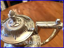 Victorian Antique James Dixon & Sons Silver Plated Four Piece Tea Set C1890