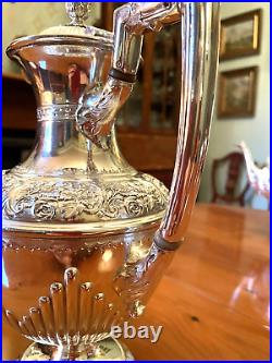 Victorian Antique James Dixon & Sons Silver Plated Four Piece Tea Set C1890