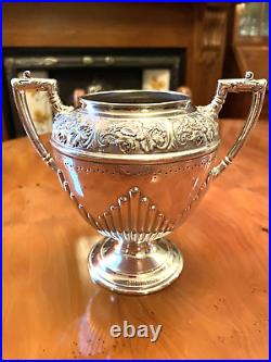 Victorian Antique James Dixon & Sons Silver Plated Four Piece Tea Set C1890
