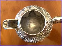 Victorian Antique James Dixon & Sons Silver Plated Four Piece Tea Set C1890