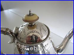 Victorian Four Piece Silver Plated Tea Set, Elkington & Co, Circa 1899