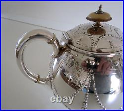 Victorian Four Piece Silver Plated Tea Set, Elkington & Co, Circa 1899