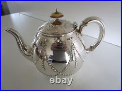 Victorian Four Piece Silver Plated Tea Set, Elkington & Co, Circa 1899