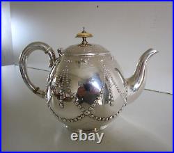 Victorian Four Piece Silver Plated Tea Set, Elkington & Co, Circa 1899