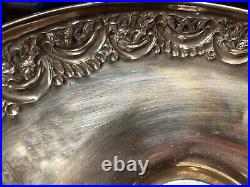 Victorian Silver Plate Epergne Compote Centerpiece Tazza Palm Trees 20