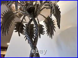 Victorian Silver Plate Epergne Compote Centerpiece Tazza Palm Trees 20