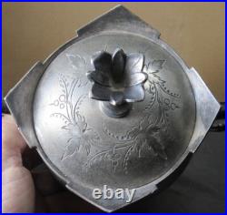 Victorian Silver Plate Tea Set 5 Piece Meriden 1880's Ex. Condition Engraved