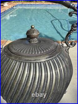 Victorian UK Hallmarked Dixon 5 Piece Silver Plate Fluted Tea Pot Service Set