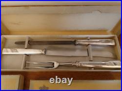 Viner's Silver Rose Cutlery 59 Pieces Of Boxed A1 Silver Plated