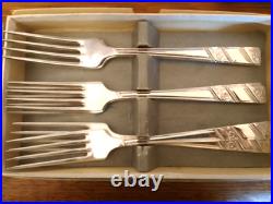 Viner's Silver Rose Cutlery 59 Pieces Of Boxed A1 Silver Plated