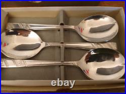 Viner's Silver Rose Cutlery 59 Pieces Of Boxed A1 Silver Plated