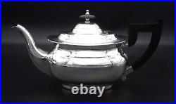 Viners 4 Piece Tea Set Mirror Finish Silver Plated Alpha Plate A1 Sheffield