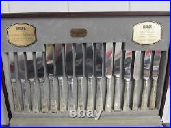 Viners 58 Piece Kings Pattern Royale Cutlery Set Silver Plated In Box UNUSED