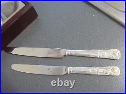 Viners 58 Piece Kings Pattern Royale Cutlery Set Silver Plated In Box UNUSED