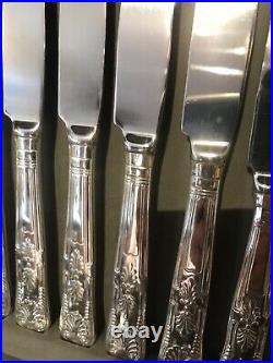 Viners 58 Piece Kings Royal Cutlery Set Silver Plated In Box Canteen