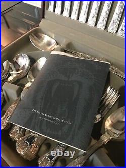 Viners 58 Piece Kings Royal Cutlery Set Silver Plated In Box Canteen