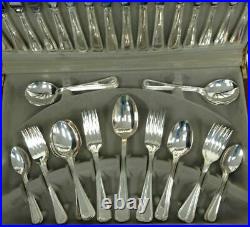 Viners 58 Piece Silver Plated Cutlery Set Canteen In Tradition Bead Style GSP