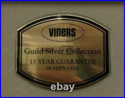 Viners 58 Piece Silver Plated Cutlery Set Canteen In Tradition Bead Style GSP