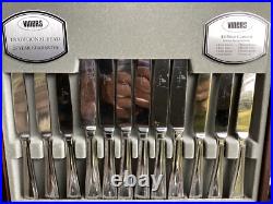 Viners Bead Pattern Silver Plate Canteen 8 Place Setting In Canteen 68 Pieces