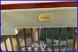 Viners Canteen Cutlery King Royal 58-Piece Silver Plated Serves 8 Boxed Fabulous