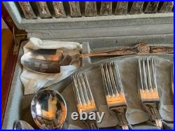 Viners Canteen Cutlery King Royal 58-Piece Silver Plated Serves 8 Boxed Fabulous