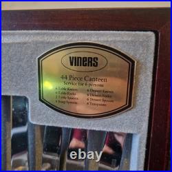 Viners Guild Silver Collection 44-Piece Canteen Traditional Bead, Sheffield ENG