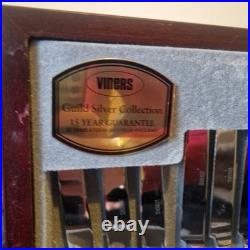 Viners Guild Silver Collection 44-Piece Canteen Traditional Bead, Sheffield ENG