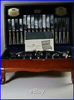Viners Guild Silver Plated Tradition Bead 58 Piece Canteen For 8 Persons cutlery