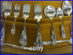 Viners Kings Pattern Canteen 6 Place Setting Cutlery 69 Pieces Silver Plated