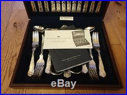 Viners Kings Royale 44 Piece Cutlery Canteen Set Silver Plated Dinner Service
