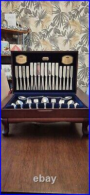 Viners Silver Guild 58 Piece Cutlery Set. Traditional Bead