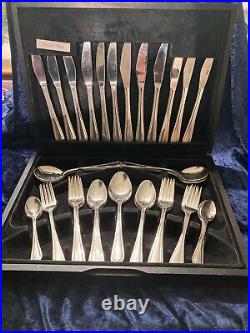 Viners Silver Plate Cutlery Set Serves 6 EPNS on Stainless Steel