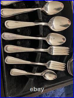 Viners Silver Plate Cutlery Set Serves 6 EPNS on Stainless Steel