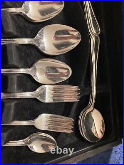 Viners Silver Plate Cutlery Set Serves 6 EPNS on Stainless Steel