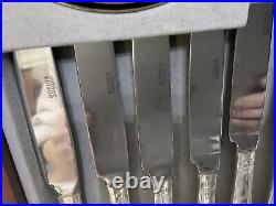 Viners Silver Plate Kings Royale Canteen Cutlery Set For 8 Knives Forks Spoon