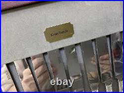 Viners Silver Plate Kings Royale Canteen Cutlery Set For 8 Knives Forks Spoon