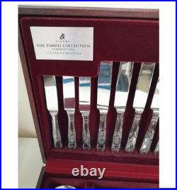 Viners Silver Plated 44-Piece Canteen Cutlery Set Paris Collection in case