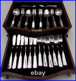 Viners Silver Plated 60 Piece Cutlery In Two Tier Canteen Albany