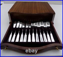 Viners Silver Plated 60 Piece Cutlery In Two Tier Canteen Albany