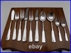 Viners Silver Plated 60 Piece Cutlery In Two Tier Canteen Albany